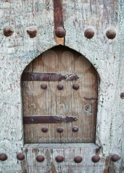 Royalty Free Photo of a Window in a Door