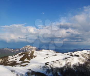 Royalty Free Photo of Snow Covered Mountains