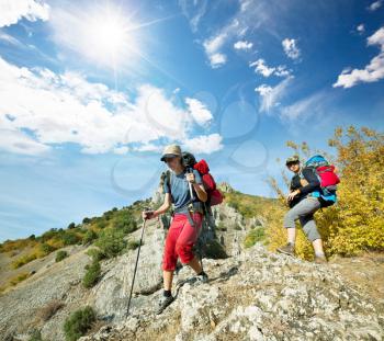 Royalty Free Photo of People Hiking
