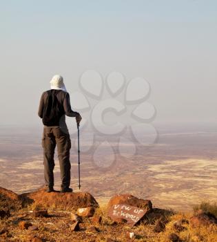Royalty Free Photo of a Hike in the Namibian Mountains