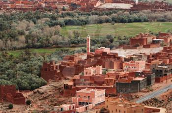 Royalty Free Photo of a Village in Dades Valley, Morocco