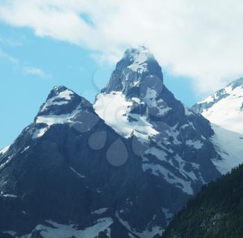 Royalty Free Photo of a Mountain Peak