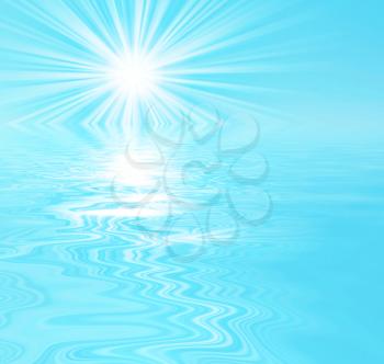Royalty Free Photo of Water and Sunlight