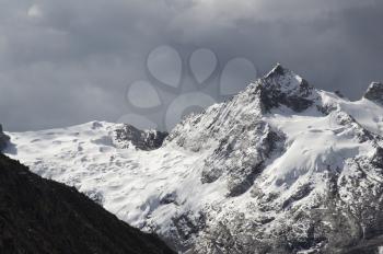 Royalty Free Photo of a Mountain Peak in the Cordilleras