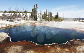 Royalty Free Photo of Mammoth Hot Spring