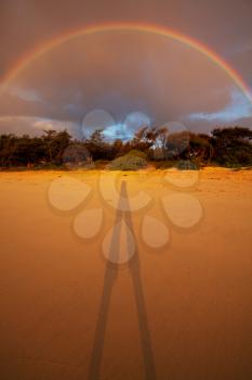 Royalty Free Photo of a Rainbow in Hawaii