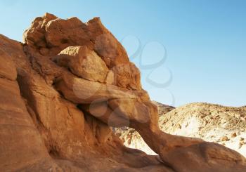 Royalty Free Photo of a Rock Formation in Egypt