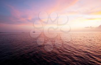 Royalty Free Photo of a Sea Sunset