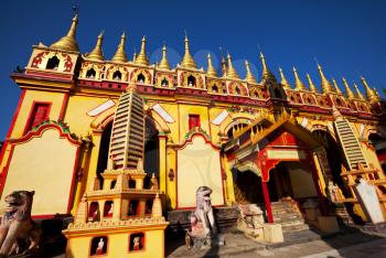 Buddhist temple roof ,Myanmar