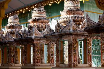 Buddhist temple roof ,Myanmar