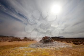 Fumarole field in Namafjall, Iceland