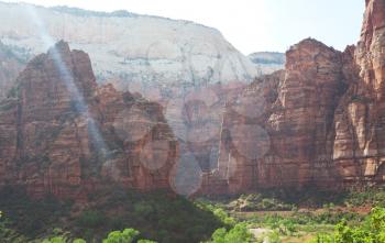 Royalty Free Photo of a Hike in Zion national park