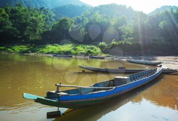 Boats in Laos