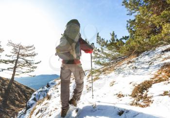 men in hike