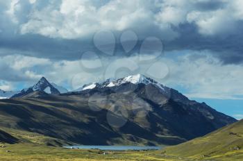 High mountains in Bolivia