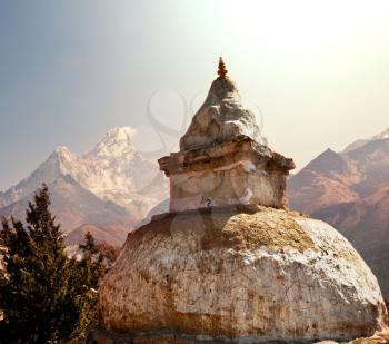 Mountains in Sagarmatha region,Himalaya