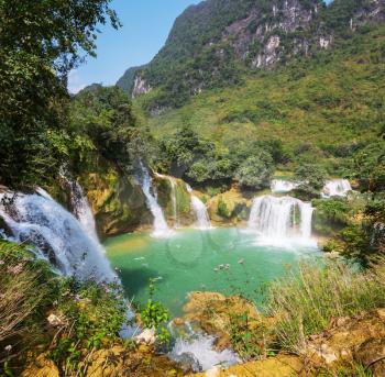 Ban Gioc - Detian waterfall in  Vietnam