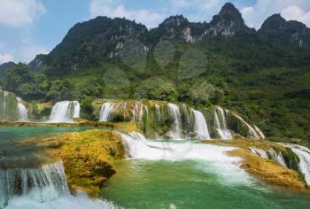 Ban Gioc - Detian waterfall in  Vietnam