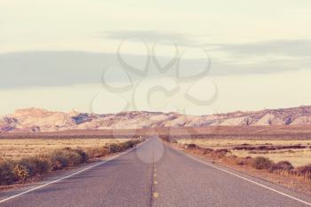 Road in the prairie country