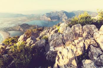 Beautiful sea coast in Turkey