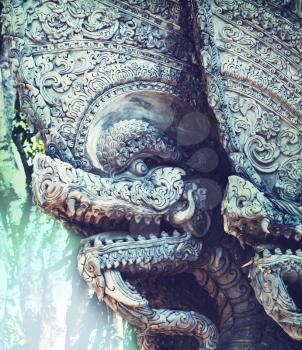 Dragon in  temple
