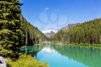 Beautiful Alpine lakes wilderness area  in Washington, USA