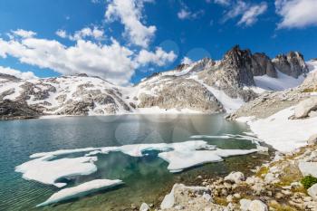 Beautiful Alpine lakes wilderness area  in Washington, USA