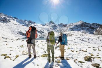 Hike in Kackar Mountains in eastern Turkey, autumn season.