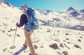 Hike in Kackar Mountains in eastern Turkey, autumn season.