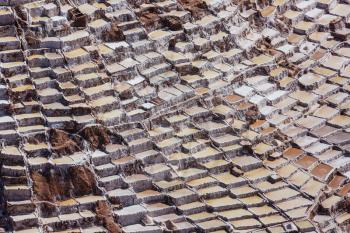 Maras salt ponds located at the Urubamba, Peru