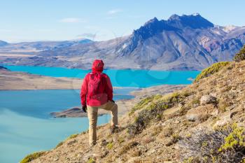 Hike in the Patagonian mountains, Argentina