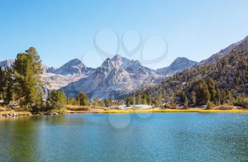 Beautiful nature scene in spring mountains. Sierra Nevada landscapes.