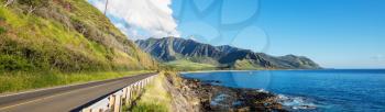 Beautiful landscapes in Oahu island, Hawaii