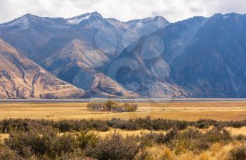 Autumn season in New Zealand mountains