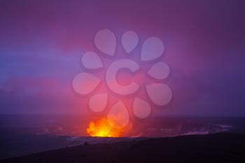 Kilauea Active Volcano on Big Island, Hawaii