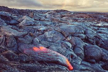 Kilauea Active Volcano on Big Island, Hawaii