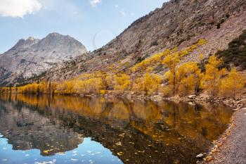 The beautiful lake in Autumn season