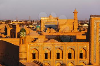 Ancient city of Khiva, Uzbekistan. UNESCO World Heritage