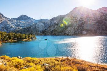 The beautiful lake in Autumn season