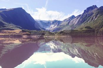 Beautiful natural mountains Landscapes of Norwey