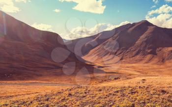 Colorful Autumn season in mountains