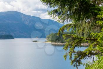 Lake in Rain forest in Vancouver island, British Columbia, Canada