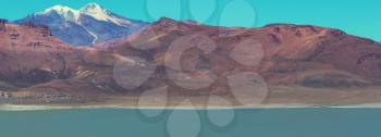 Unusual mountains landscapes  in Bolivia altiplano travel adventure South America