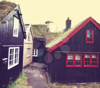 Vintage style of Faroe islands