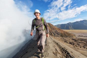 Hike in Bromo volcano
