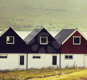 Vintage style of Faroe islands