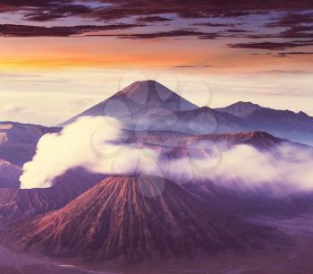 Bromo Volcano at  Java, Indonesia