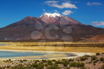 High mountains in Bolivia
