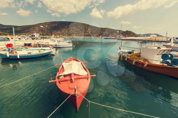 Fishing boats in Greece bay