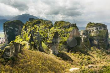 Meteora landscapes in Greece